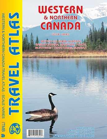 Western & Northern Canada Tourist Road ATLAS.