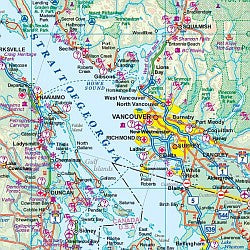 Western & Northern Canada Tourist Road ATLAS.