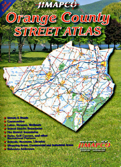 Orange County Street ATLAS, New York, America.