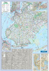 Brooklyn WALL Map New York, America.