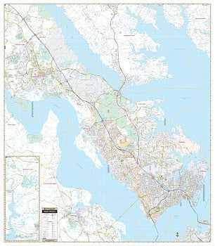 Virginia Peninsula WALL Map.