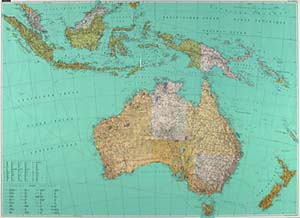 Australia Political WALL Map.