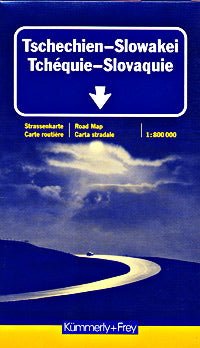 Czech Republic and the Slovak Republics, Road and Tourist Map.