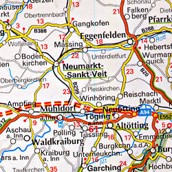 Czech Republic and the Slovak Republics, Road and Tourist Map.