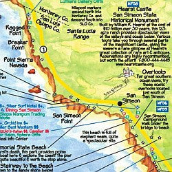 California "Highway One" Illustrated Pictorial Guide Map, America.