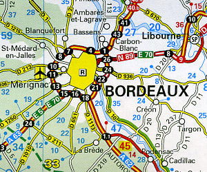 Michelin France "Reversible" Road Map, Travel, Tourist, Detailed.