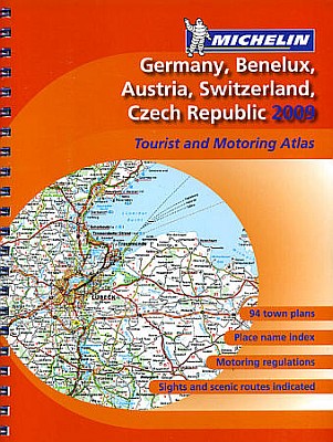 Germany, Benelux, Austria, and Switzerland, Tourist Road ATLAS.