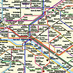 PARIS "Pocket Plan", France.