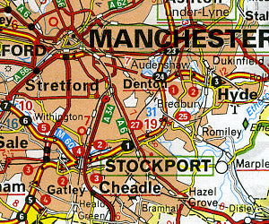 South East England, The Midlands and East Anglia #504 Regional Road and Tourist Map.