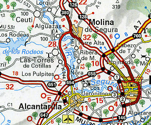 Spain and Portugal, Tourist Road ATLAS.