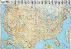 United States Political WALL Map.