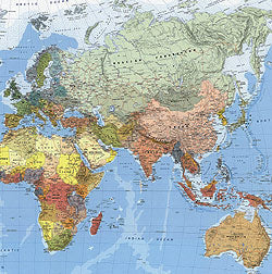 World Political WALL Map.