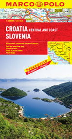 Croatia and Slovenia Road and Tourist Map. Marco Polo edition.