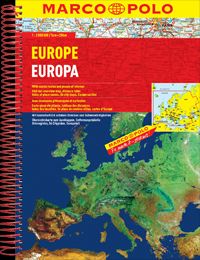 Europe "Spiral" Road and Tourist ATLAS.