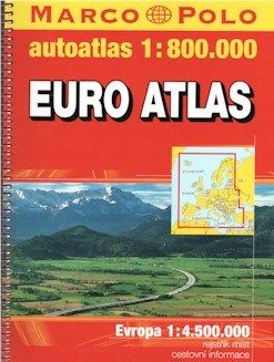 Map Atlas Scale Europe Road and Tourist ATLAS. Scale 1:8,00,000.
