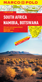 South Africa, Namibia and Botswana Road and Tourist Map. Marco Polo edition.