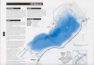 Thompson-Nicola "Fishing" Road and Recreation ATLAS, British Columbia, Canada.