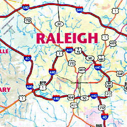 Raleigh "The Beltline", North Carolina, America.