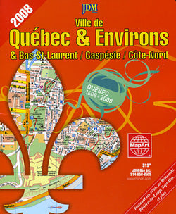 Quebec City and Environs, Street ATLAS, Quebec, Canada.