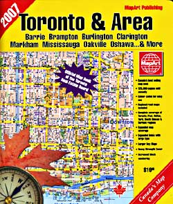 Toronto and Area  Street ATLAS, Ontario, Canada.