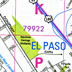 El Paso Street ATLAS, Texas, America.