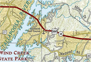 Alabama Recreation Road and Tourist ATLAS, America.