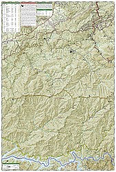 Cades Cove / Elkmont, Great Smoky National Park, Road and Topographic Map.