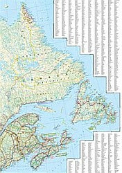 Canada, East, Adventure Road and Tourist Map,Canada.