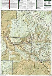 Carbondale and Basalt Trails Road and Tourist Map, Colorado, America