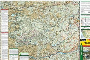 Crystal Basin, Silver Fork and Eldorado Road and Recreation Map, California, America.