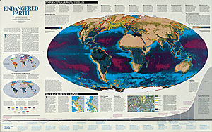 Endangered Earth WALL Map.