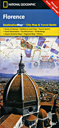 FLORENCE "Destination" map Tuscany, Italy.