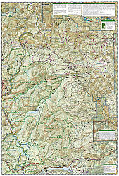 Goat Rocks & Norse Peak, Gifford-Pinchot & Okanogan-Wenatchee National Forests, Road and Recreation Map.