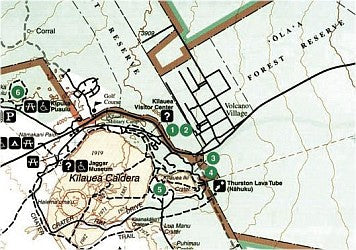 Haleakala National Park Road and Recreation Map.