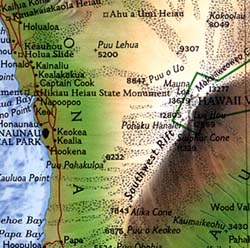 Hawaiian Islands WALL Map.