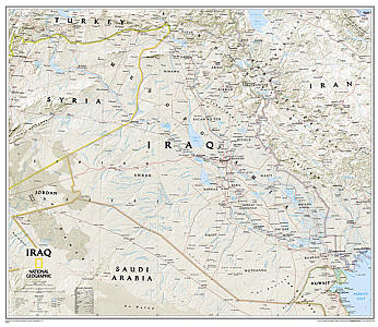 Iraq "Classic" WALL Map.