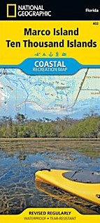 Marco Island and Ten Thousand Islands Road and Recreation Map.