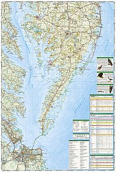 Maryland, Delaware, and Virginia Recreation Map, America.