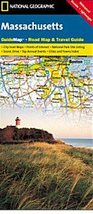 Massachusetts Road and Physical Tourist Guide map.