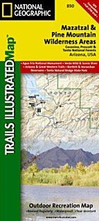 Mazatzal and Pine Mountain Wilderness Areas Road and Recreation Map.