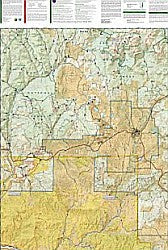 Pagosa Springs and Bayfield Area Trail Road and Recreation Map.