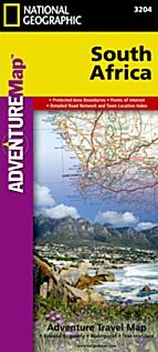 South Africa Adventure Road and Tourist Map.