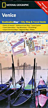 VENICE "Destination" map Veneto, Italy.