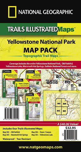 Yellowstone National Park "Bundle" Sectional Road, Recreation and Topographic Maps, America.