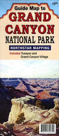 Grand Canyon National Park, Road and Recreation Map.