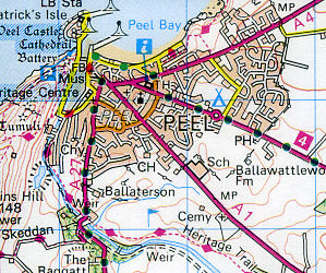 Isle of Man Sectional Map #95.