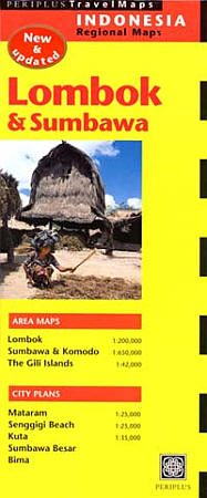 Lombok Map.pdf Lombok Island, Road and Shaded Relief Tourist Map, Indonesia.