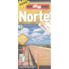 Northern Brazil, Tourist Road Map.