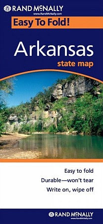 Arkansas "Easy to Fold" Road and Tourist Map, America.