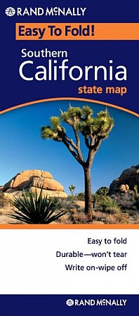 California Southern "Easy To Fold" Road and Tourist Map, America.